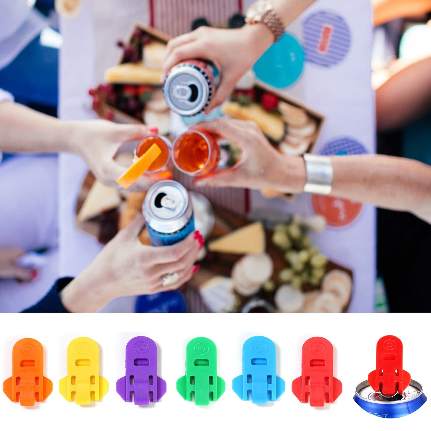 6 Pack Colorful Soda Beer Can Opener